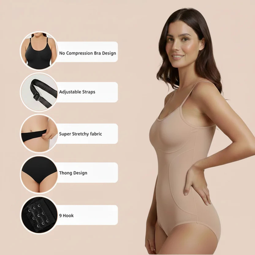 Seamless Tummy Control Waist Snatching Body Suit